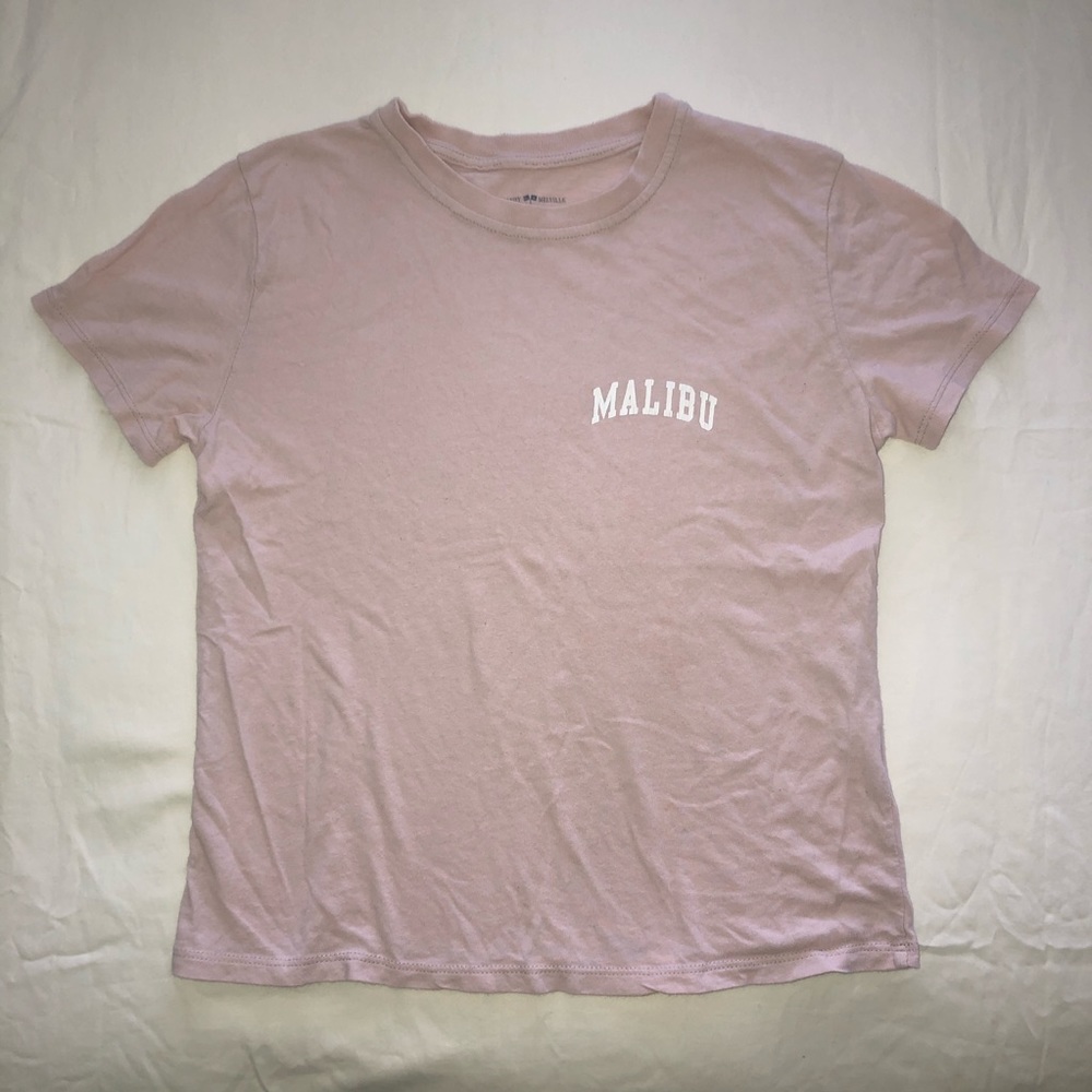 brandy melville pink malibu jamie shirt